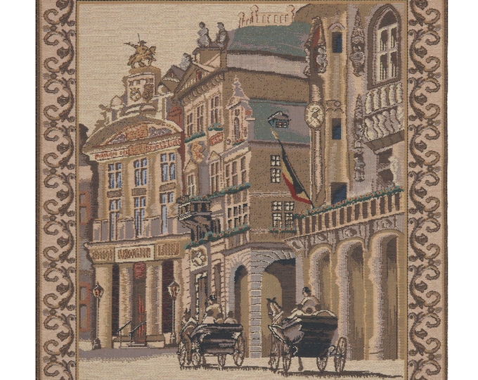 Maison de Cygne Tapestry: Belgian Woven European Wall Art