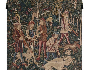 Unicorn Hunt Wall Tapestry Hangings - Belgian Gobelin Wall Hanging Woven - Medieval Decorative Wall Tapestry