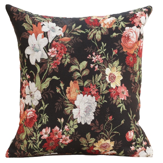 Flower Blossom Tapestry Cushion Cover