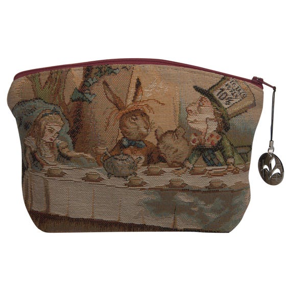 Alice in Wonderland Tapestry Handbag: John Tenniel Tea Party Art