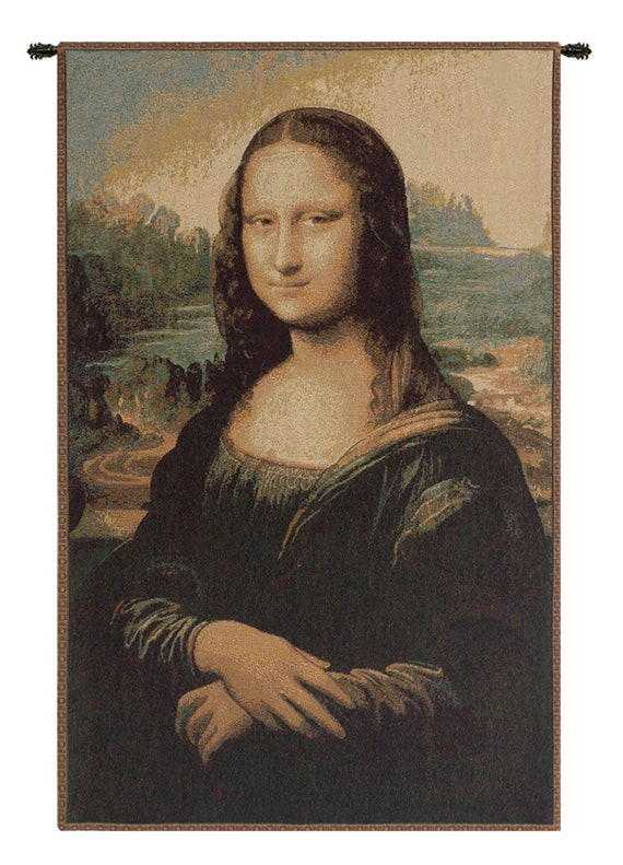 Mona Lisa Tapestry: European Jacquard Woven Wall Art