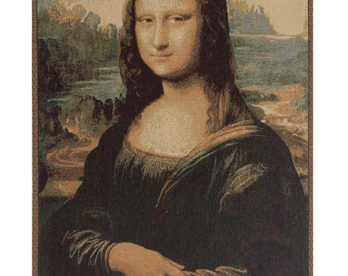 Mona Lisa Tapestry: European Jacquard Woven Wall Art
