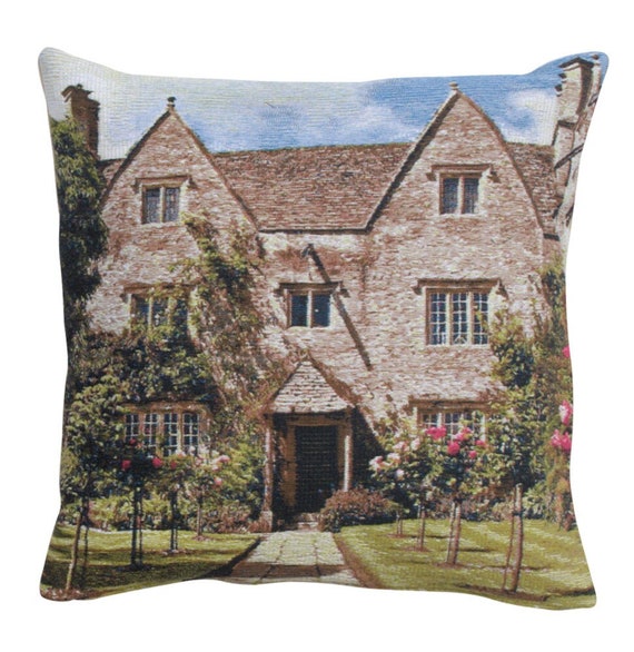William Morris House Tapestry Cushion Cover: Belgian Woven Pillow Case