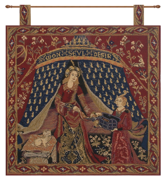 Lady and the Unicorn Tapestry: Medieval Wall Hanging, Woven in Belgium