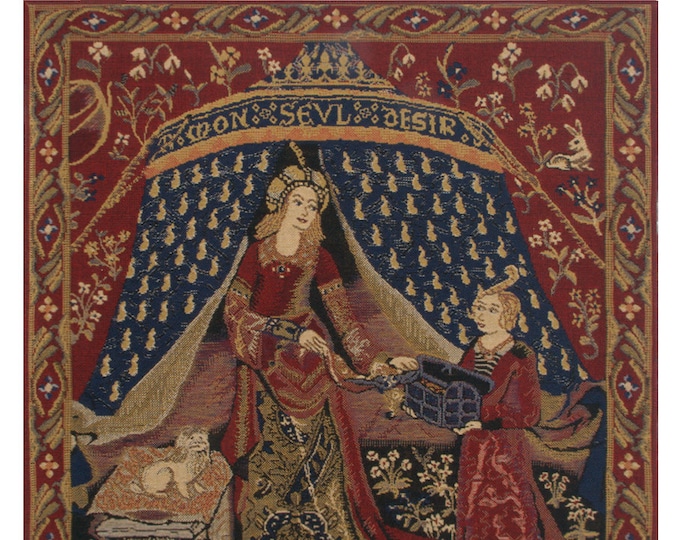 Lady and the Unicorn Tapestry: Medieval Wall Hanging, Woven in Belgium