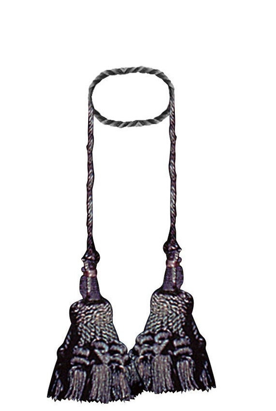 Deco- Black Tapestry Tassels
