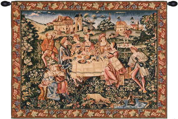 Medieval style tapestry sale