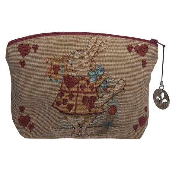 Alice in Wonderland Tapestry Purse: Heart Rabbit, John Tenniel Art