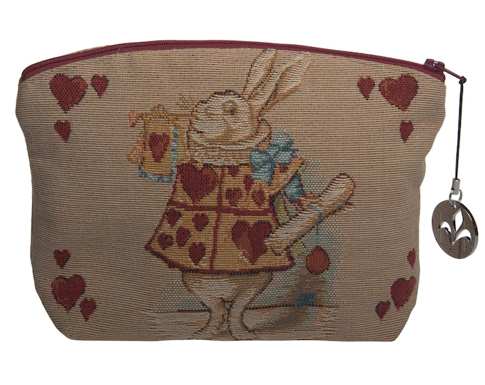 Alice in Wonderland Tapestry Purse: Heart Rabbit, John Tenniel Art