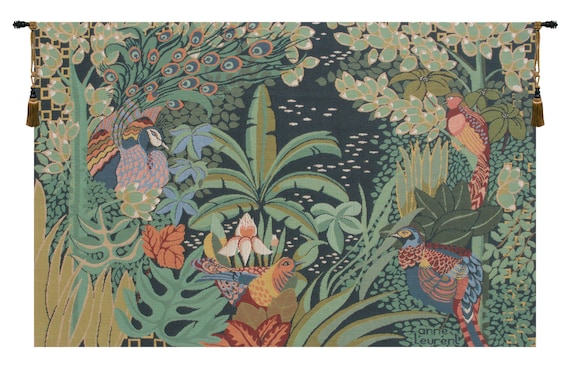 William Morris Jungle Birds European Tapestry - Decorative Woven Jacquard Wall Art Hanging