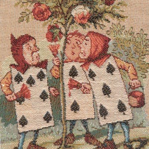 cushion cover, pillow cover, french pillow cover, tapestry pillow, tapestry cushion, couch pillow cover, park pillow cover, boho-style cushions, cream cushion cover, decorative pillow cover, garden alice in wonderland art, peoples art pillow cover