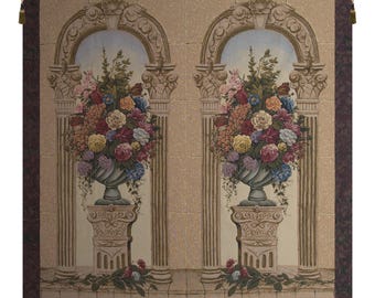 Floral Arch Duo European Wall Tapestry