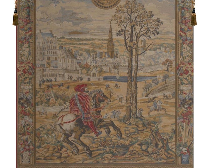Maximilien Belgian Tapestry Wall Hanging, Woven Art by Bernard Van Orley from Belgian Wall Tapestry Brand