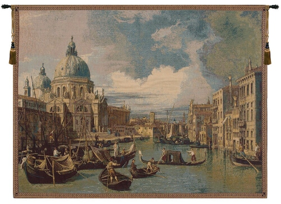 Saint Mary of Health, Venice Tapestry: Italian Jacquard Woven Wall Hanging
