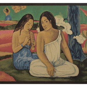 Gauguin Tapestry: Italian Jacquard Woven Belgian Wall Decor