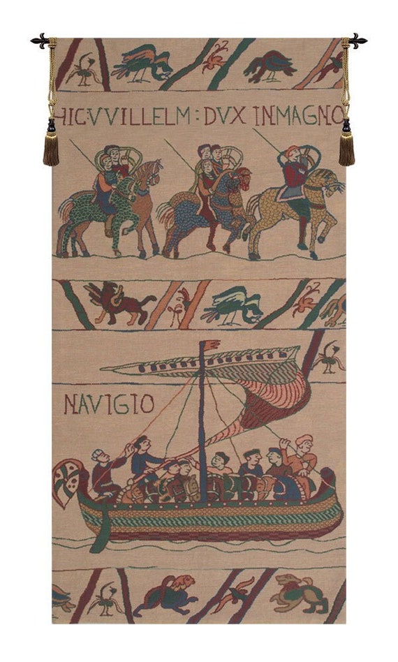 Bayeux Tapestry: Medieval William Navigio Woven Wall Hanging
