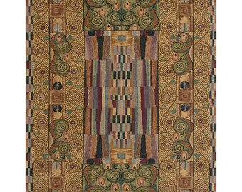 The Frieze Wall Tapestry Hanging by Gustav Klimt - Italian Woven Decorative Art - Medieval Wall Hanging for Home or Office Decor