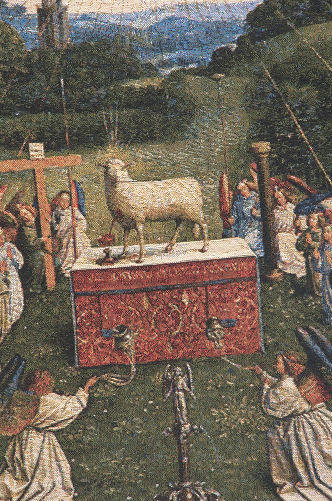 Adoration of the Mystic Lamb European Wall Tapestry Fine Art | Etsy