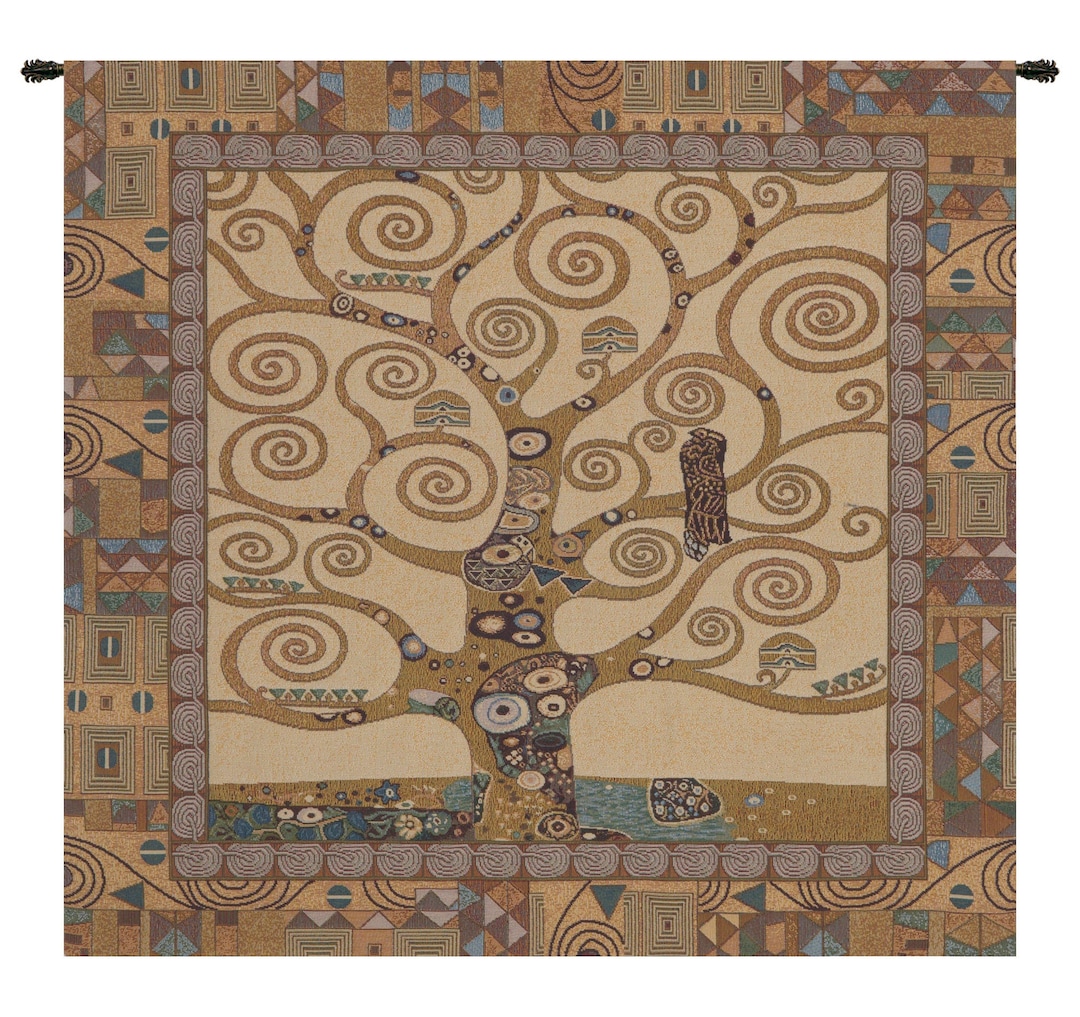 Tree Of Life Tapestry By Gustav Klimt Woven Italian Wall Decor Etsy tree-of-life-tapestry-by-gustav-klimt-woven-italian-wall-decor-etsy