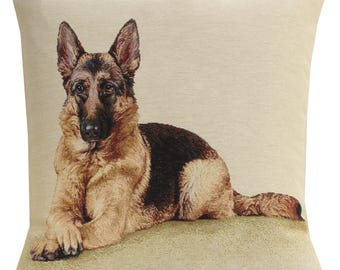 Stylish German Shepherd Throw Pillow Cover: 18x18 Inch Decorative Cushion Case for Home Decor