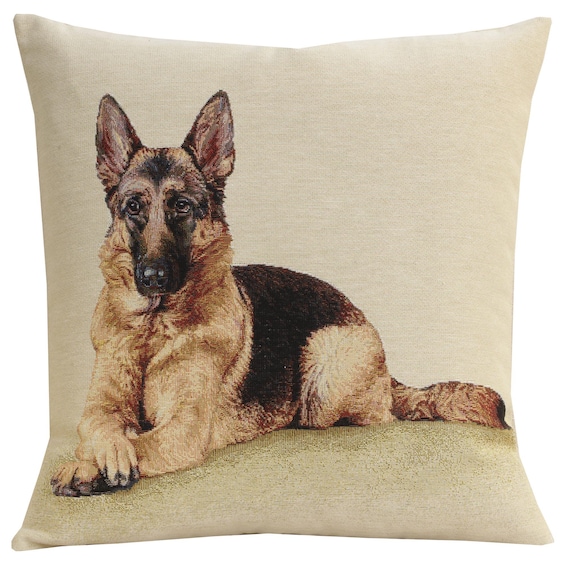 Stylish German Shepherd Throw Pillow Cover: 18x18 Inch Decorative Cushion Case for Home Decor