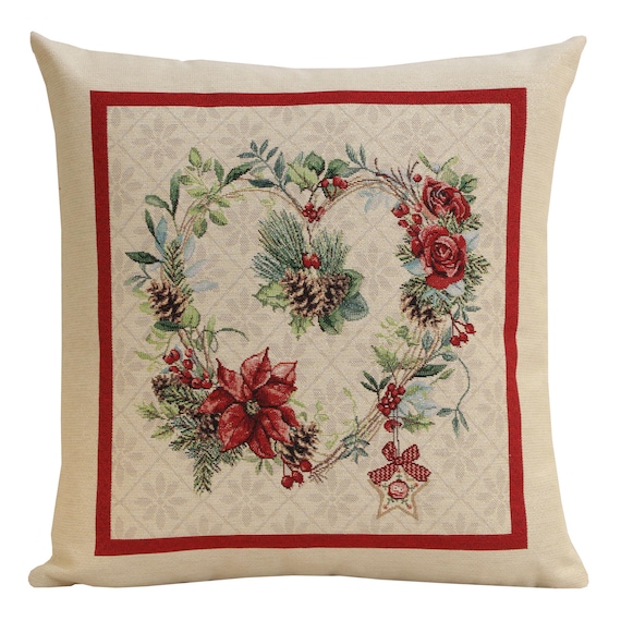 Elegant Nathalie Tapestry Cushion Cover for Sofa, Couch, and Home Decor