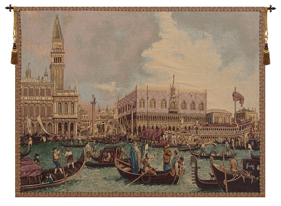 Venice Canaletto Tapestry: Italian Coastal Wall Art