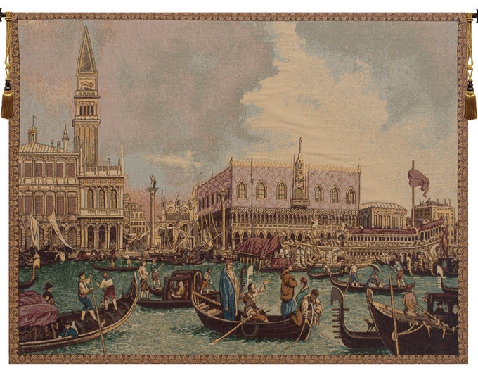 Venice Canaletto Tapestry: Italian Coastal Wall Art
