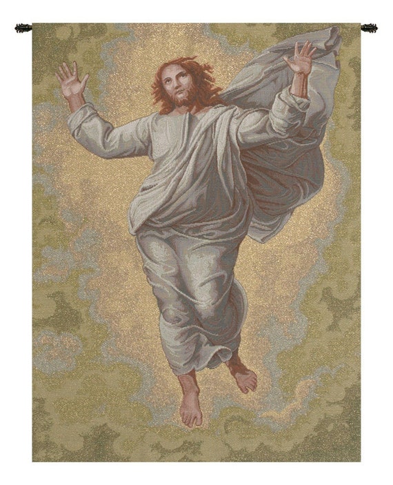 Transfiguration of Jesus Tapestry: Italian Jacquard Woven Religious Wall Decor