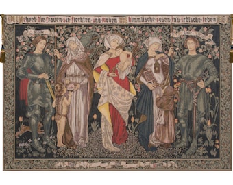Women's Worth Belgian Wall Tapestry - Jacquard Woven Wall Décor Art - Medieval Wall Tapestry Hanging - Decorative Wall Art