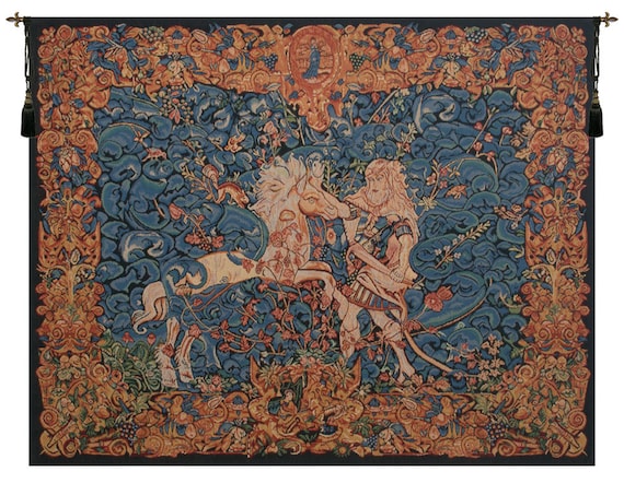 Hercules Tapestry: Belgian Woven Floral Wall Art (33x42 inch)
