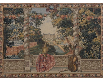 Domaine d'Enghien European Decorative Wall Tapestry - Jacquard Woven Tapestry Hanging - Belgian Tapestry Wall Art - Home Décor Wall Hanging