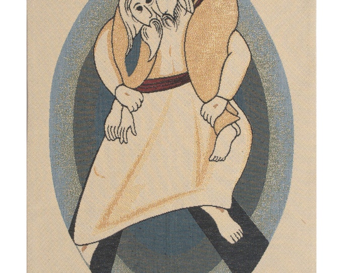 Woven Christian Wall Tapestry: Jubilee of Mercy, Italian Art