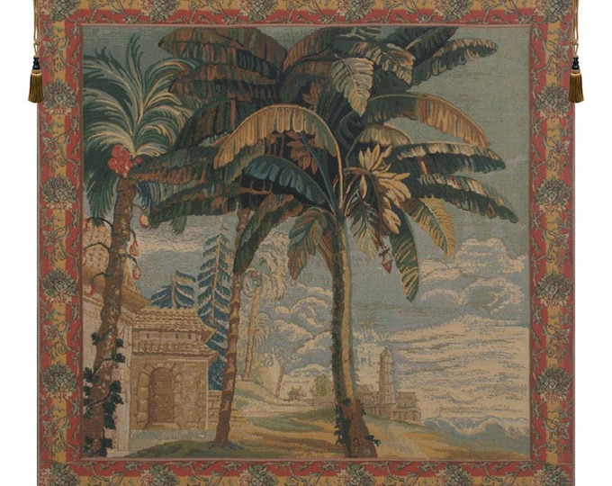 Exotic Pineapple Harvest Belgian Jacquard Wall Tapestry: Unique Woven Art Decor for Home & Collectors