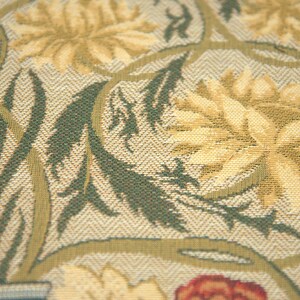 William Morris rose tapestry pillow cover with floral vase design vintage jacquard woven cushion for sofa home decor