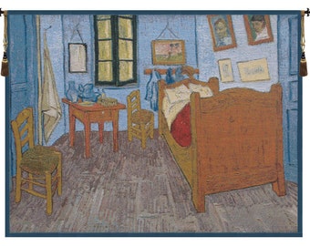 Van Gogh The Bedroom European Wall Tapestry - Jacquard Wall Décor Art - Gobelin Decorative Wall Art - Woven Bold Color Wall Hanging