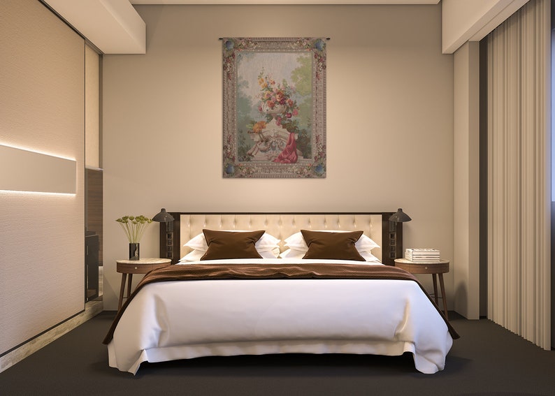 tapestry, wall tapestry, wall hanging, tapestry hanging, home décor wall art, woven hanging, decorative wall tapestry, floral wall tapestry, jacquard wall art, fine art, belgian tapestry, unique wall hanging, flower wall art, tapestry wall hanging