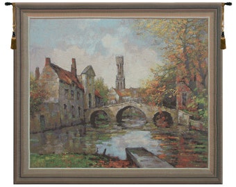 Lake of Love European Wall Tapestry - Belgian Tapestry Wall Art - Home Décor Wall Décor Art - Fine Art Decorative Wall Hanging