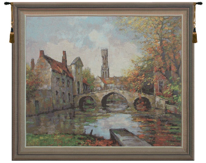 Lake of Love Belgian Tapestry: European Wall Art (36x42 inch)