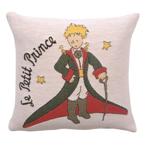 The Little Prince Tapestry Pillow Cover: Belgian Woven Cotton, 14x14