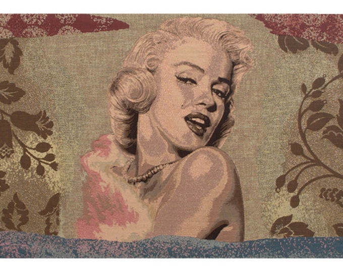 Marilyn Monroe Tapestry: Italian Jacquard Woven Wall Hanging (25x56 inch)