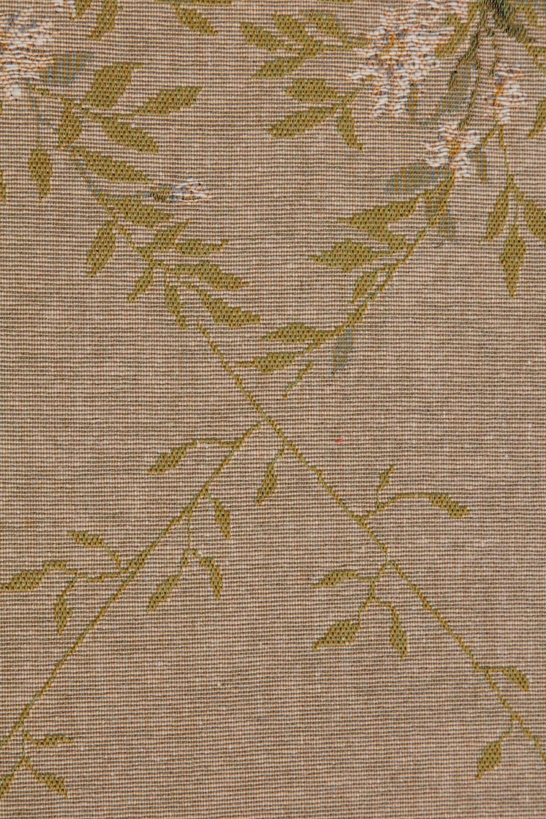 Aubusson Floral Table Runner: French Jacquard Woven Wool (71x14 inch image 4