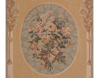 Petit Bouquet Wall Tapestry Woven - Jacquard Woven Multicolor Floral Wall Hanging - Unique Decorative Wall Art for Home