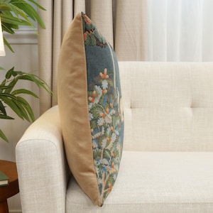 Enchanting Unicorn Forest Tapestry Cushion Cover - French Woven Decorative Pillow Case 19x19 inch image 10