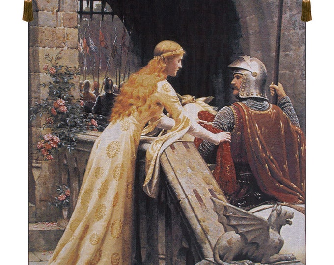 God Speed Without Border European Wall Tapestry - Decorative Medieval Wall Décor Art - Jacquard Wall Hanging - Room Décor Wall Tapestry