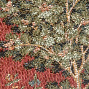 Medieval Oak Tree Tapestry Pillow Cover: French Jacquard Cushion image 6