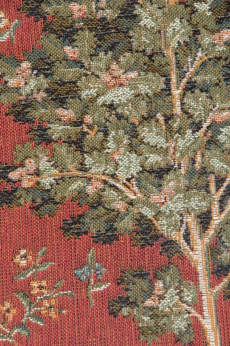 Medieval Oak Tree Tapestry Pillow Cover: French Jacquard Cushion image 6