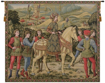 John VIII Palaelogus European Wall Decorative Tapestry-Medieval Religious Wall Hanging-Jacquard Woven Belgian Wall Tapestry-Italian Wall Art