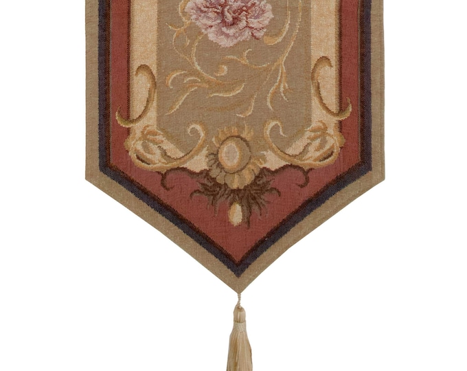 Floral Tapestry Table Runner: Jacquard Woven European Decor, 14x70