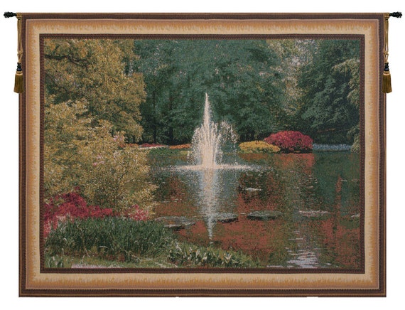 Keukenhof Garden Tapestry: Belgian Woven Floral Wall Art